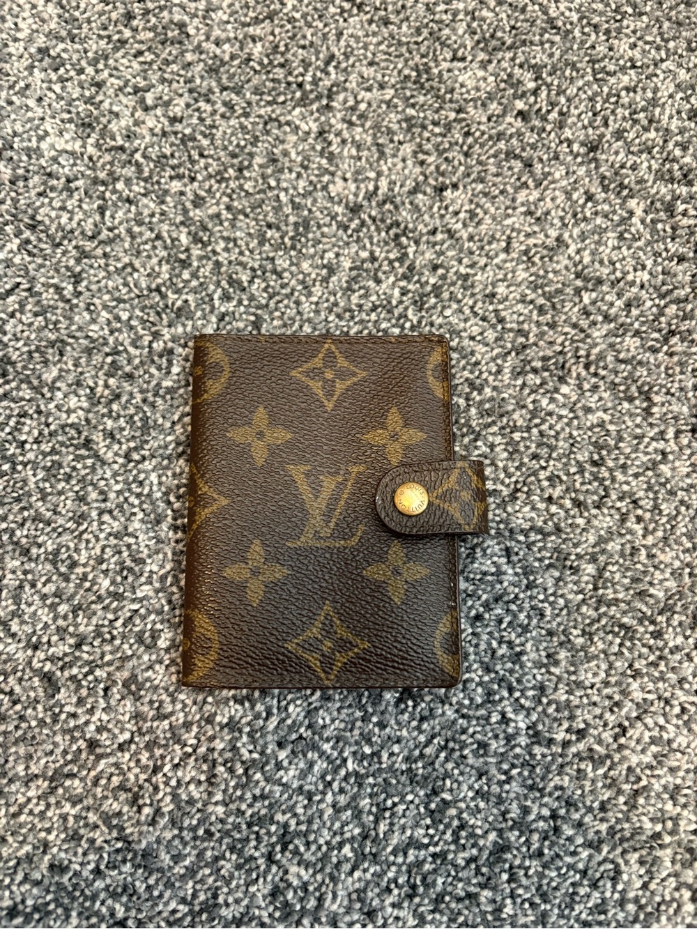 Louis Vuitton Monogram Canvas Card Holder in Brown and Gold